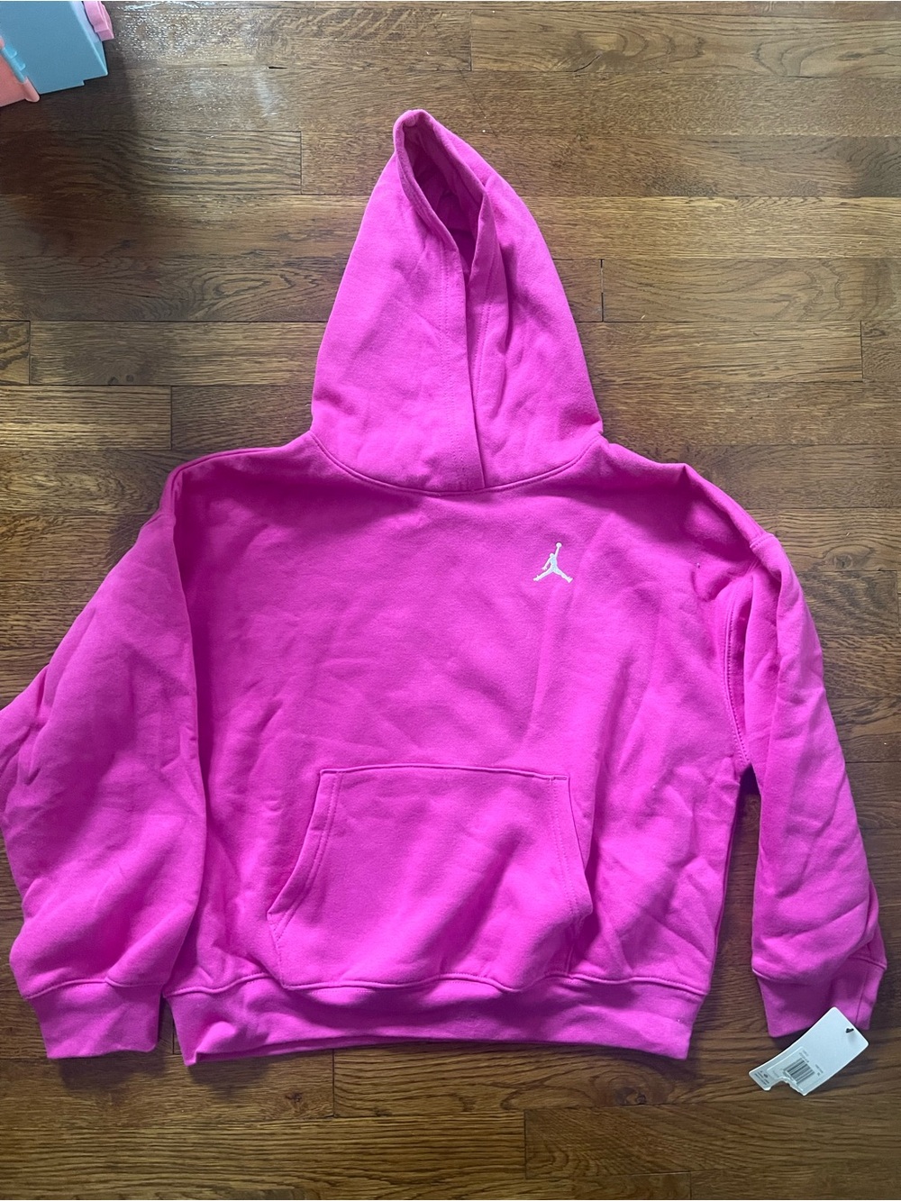 Jordan Pink Kids' Hoodie with Jumpman Logo - Youth Pullover